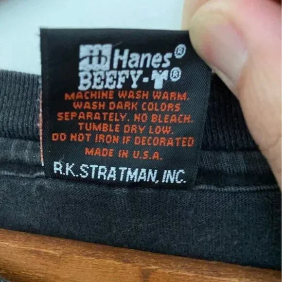 VINTAGE 90S HARLEY DAVIDSON POCKET GRAPHIC T-SHIRT SIZE XL - Picture 5 of 8